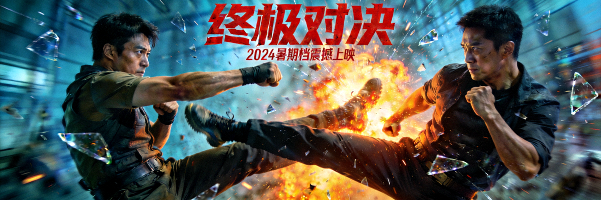 热门动作电影大片封面 - 激烈打斗场景